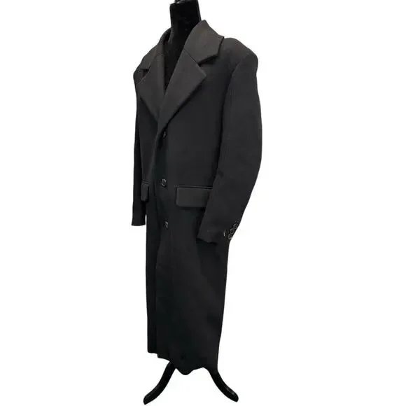 Zara x Ader Error Oversize Wool Blend Coat Black XS Unisex Rare Collab